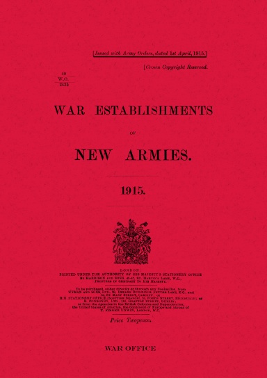 War Establishments of New Armies 1915