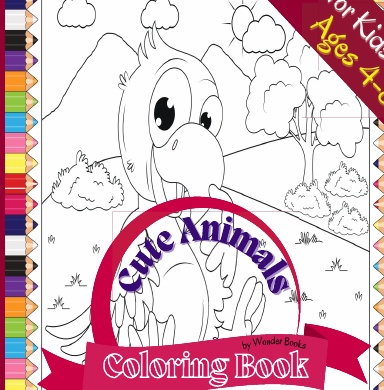 Animals Coloring Book for Kids ages 4-8
