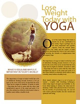 Lose Weight today with Yoga.
