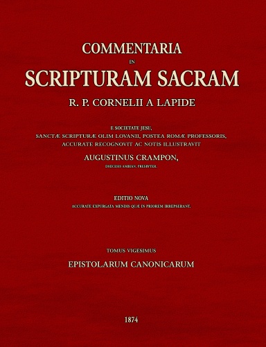 Commentaria in Scripturam Sacram T20, Epistolarum Canonicarum