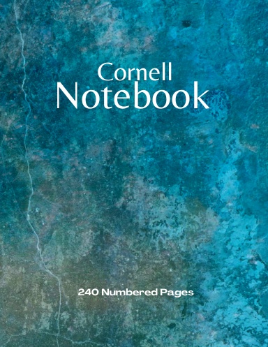 Coil Bound Cornell Notebook with 240 Numbered Pages