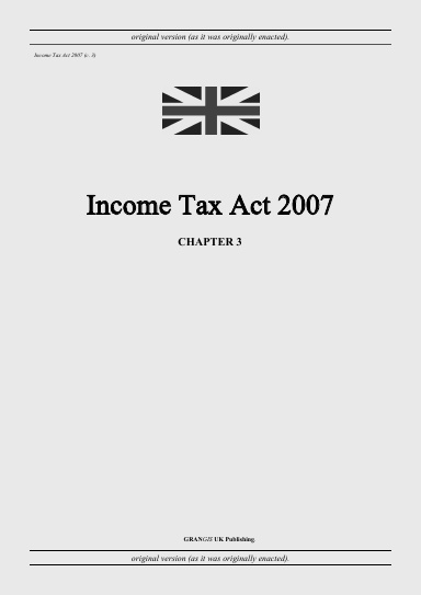 Income Tax Act 2007 (c. 3)