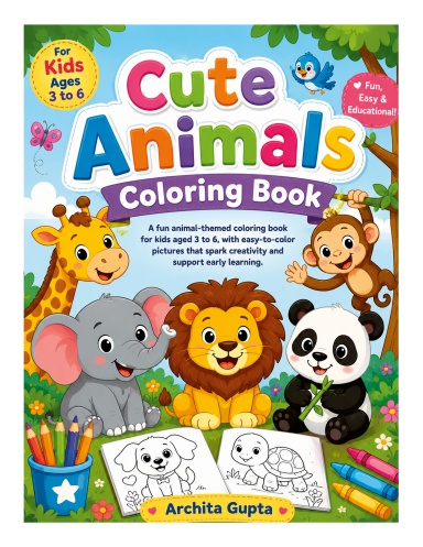 Cute Animals Coloring Book