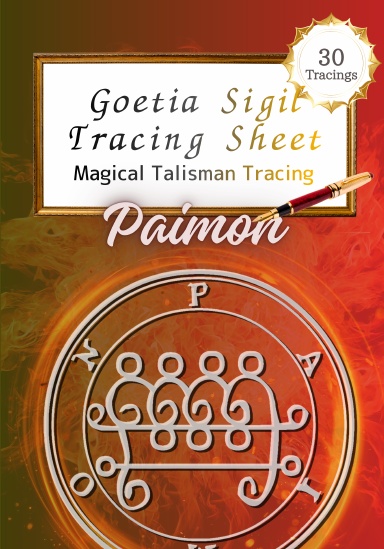 Paimon — Goetia Sigil Tracing Sheet (Trace 30)