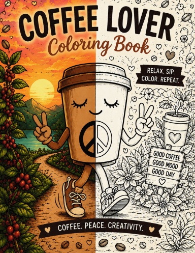 Coffee Lover Coloring Book
