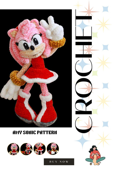 Amy Sonic Crochet Pattern