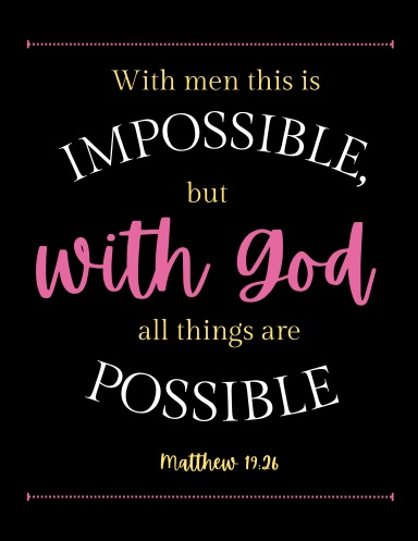 All Things Are Possible 8.5"x11" Lined Journal