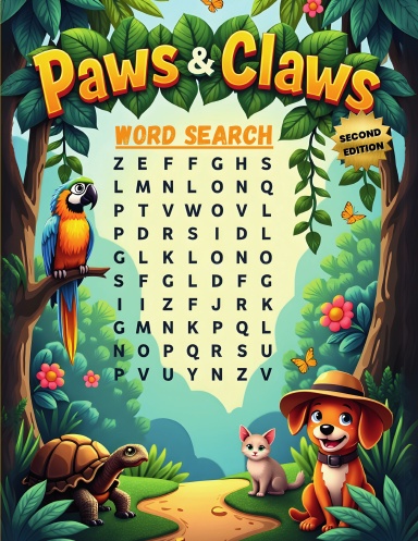 Paws & Claws Word Search (Second Edition, Coil Bound)