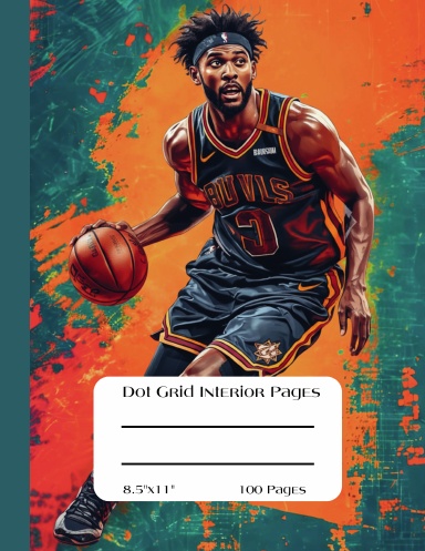 Dot Grid Interior Pages, 8.5"x11",100 Pages