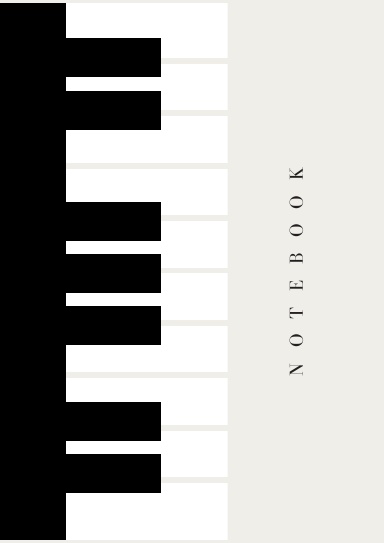 Notebook Black Piano