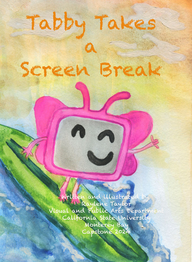 Tabby Takes a Screen Break