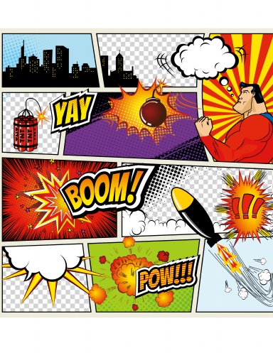 Create Your Own Comic and Manga Storybook, Features 50 Blank Comic Pages, Variety of Templates, Large 8.5 by 11 for Adults, Kids, and Teens