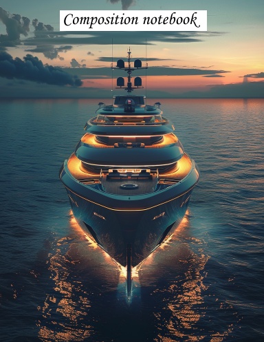 Incredible Vessel/teens or adults/composition notebook/100 lined pages/8.5 x 11 inch