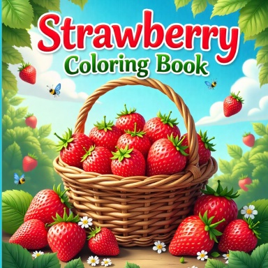 Strawberry Coloring Book
