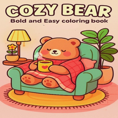 Cozy Bear Coloring Book