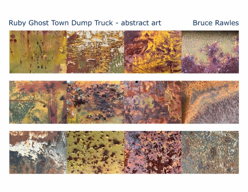 Ruby Ghost Town Dump Truck - abstract art 2026