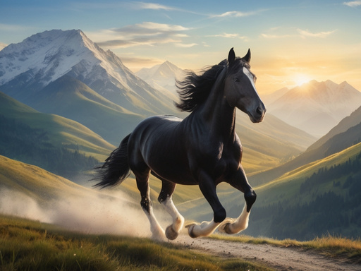 Horses in Light and Shadow