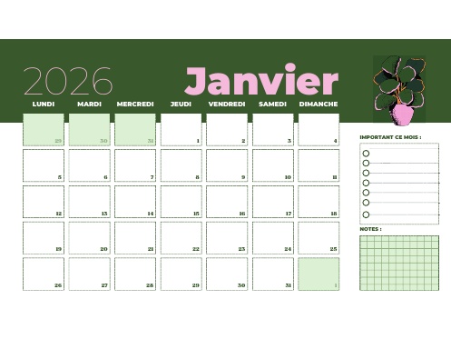 Digital Planner 2026: Muted Tones Calendar (Ready to Print)