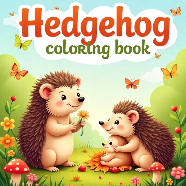 Hedgehog Coloring Book