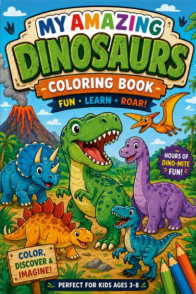 My Amazing Dinosaurs Coloring Book