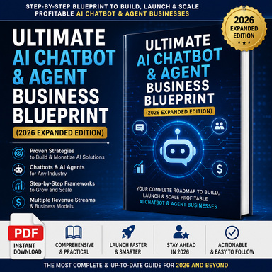 Ultimate AI Chatbot & Agent Business Blueprint (2026 Expanded Edition)