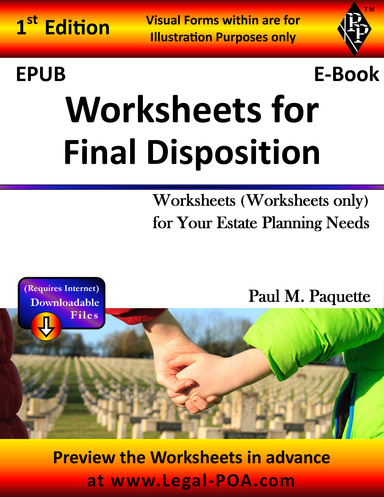 EPUB - Worksheets for Final Disposition - F&D