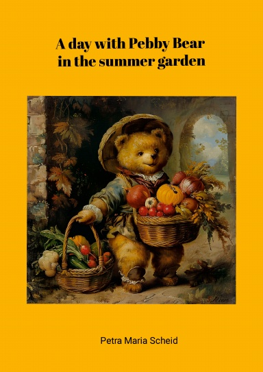 A day with Pebby bear in the summer garden