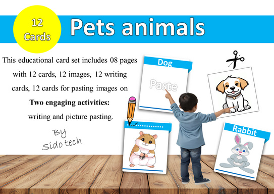 pets animals  flashcards for kids