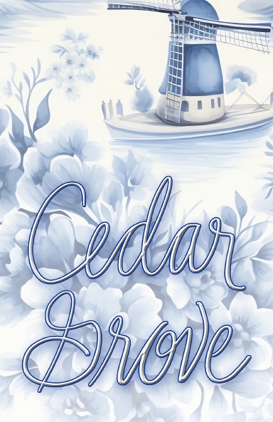 Cedar Grove Lined Journal with Delft Blue Artwork