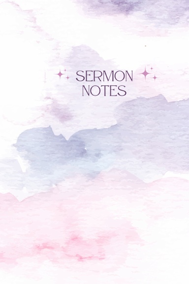 Sermon Notes Spiral Bound