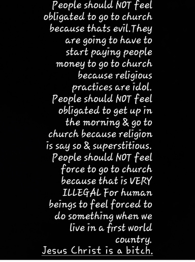 I am NOT a Christian & I am NOT a sex offender & I am a NON smoker.