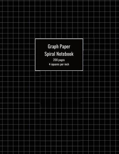 8.5 x 11 Graph Paper Spiral Notebook