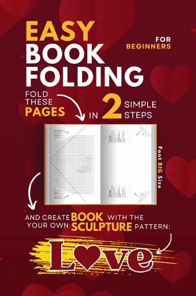 Easy Book Folding: pattern "Love" with heart