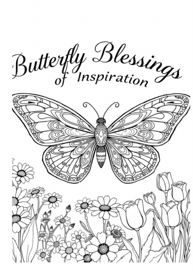 Butterfly Blessings of Inspiration Coloring Book