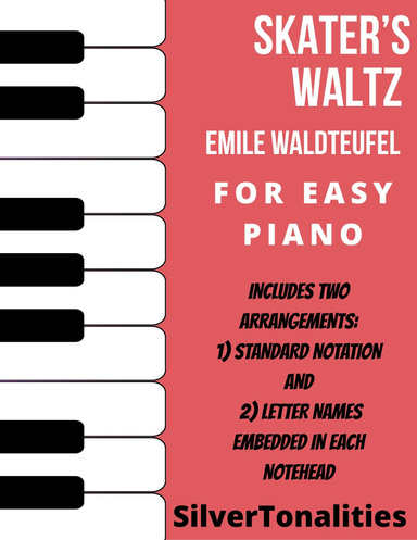 Skater's Waltz Easy Piano Sheet Music Combo