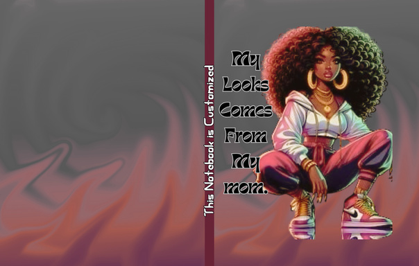 Afro Black Woman Notebook