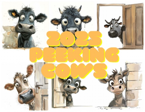Peeking Cows Calendar