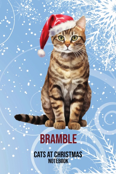 Cats at Christmas Notebook: Bramble