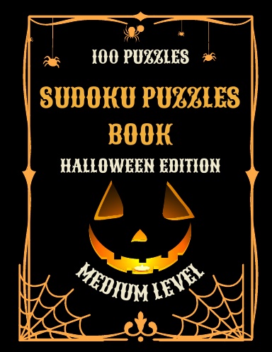 Sudoku Puzzles Book Medium Level Halloween Edition