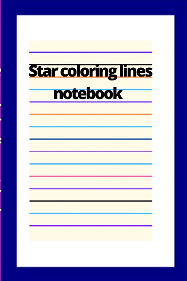 Star coloring lines notebook