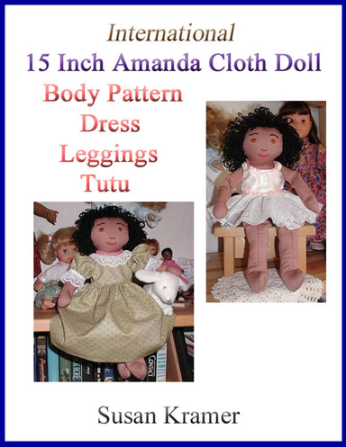 International 15 Inch Amanda Cloth Doll with Body Pattern, Dress, Leggings, Tutu
