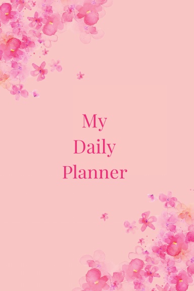Pink and White Daily Planner