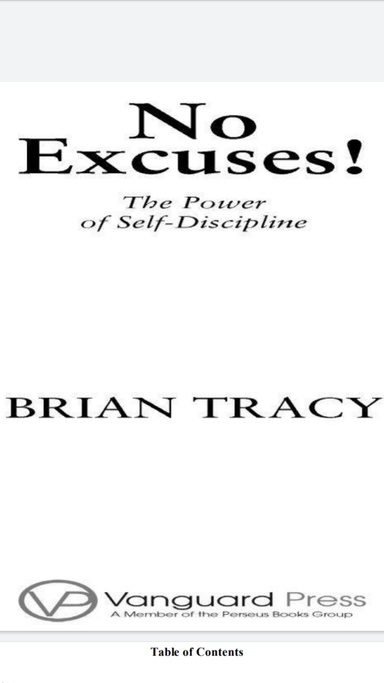 No Excuses!_ The Power of Self-Discipline