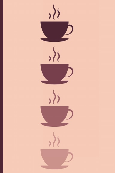 Pink Ombre Coffee Journal-100 Lined Pages