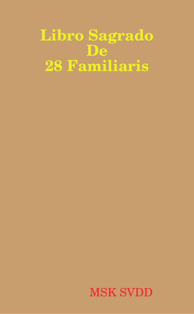 Libro Sagrado De 28 Familiaris