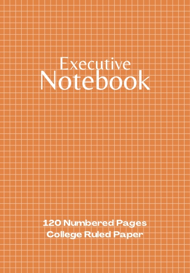 Coil Bound College Ruled Executive Notebook with Numbered Pages