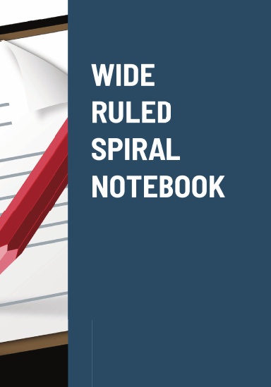 WIDE RULED SPIRAL NOTEBOOK