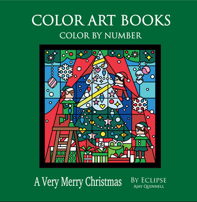 A Very Merry Christmas - Color by Number book