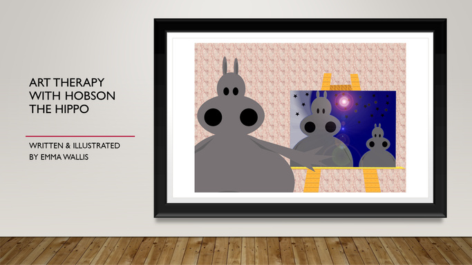 Art therapy with Hobson the Hippo