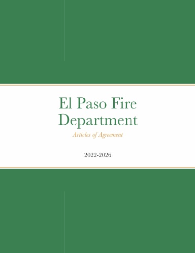 Articles of Agreement 2022 - 2026